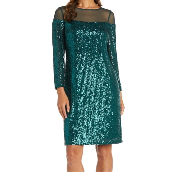R & M Richards Dresses & Skirts - Sparkling Blue Women Dress THE DRESS IS BLUE.